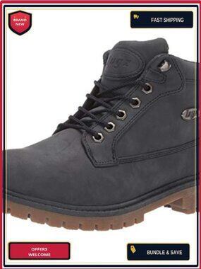 Lugz Women's Mantle Mid Classic Chukka Boot Ankle Boot Lace-Up Slip Resistant